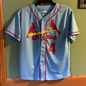 Yadier Molina #4 Cardinals Jersey sz: Youth XL